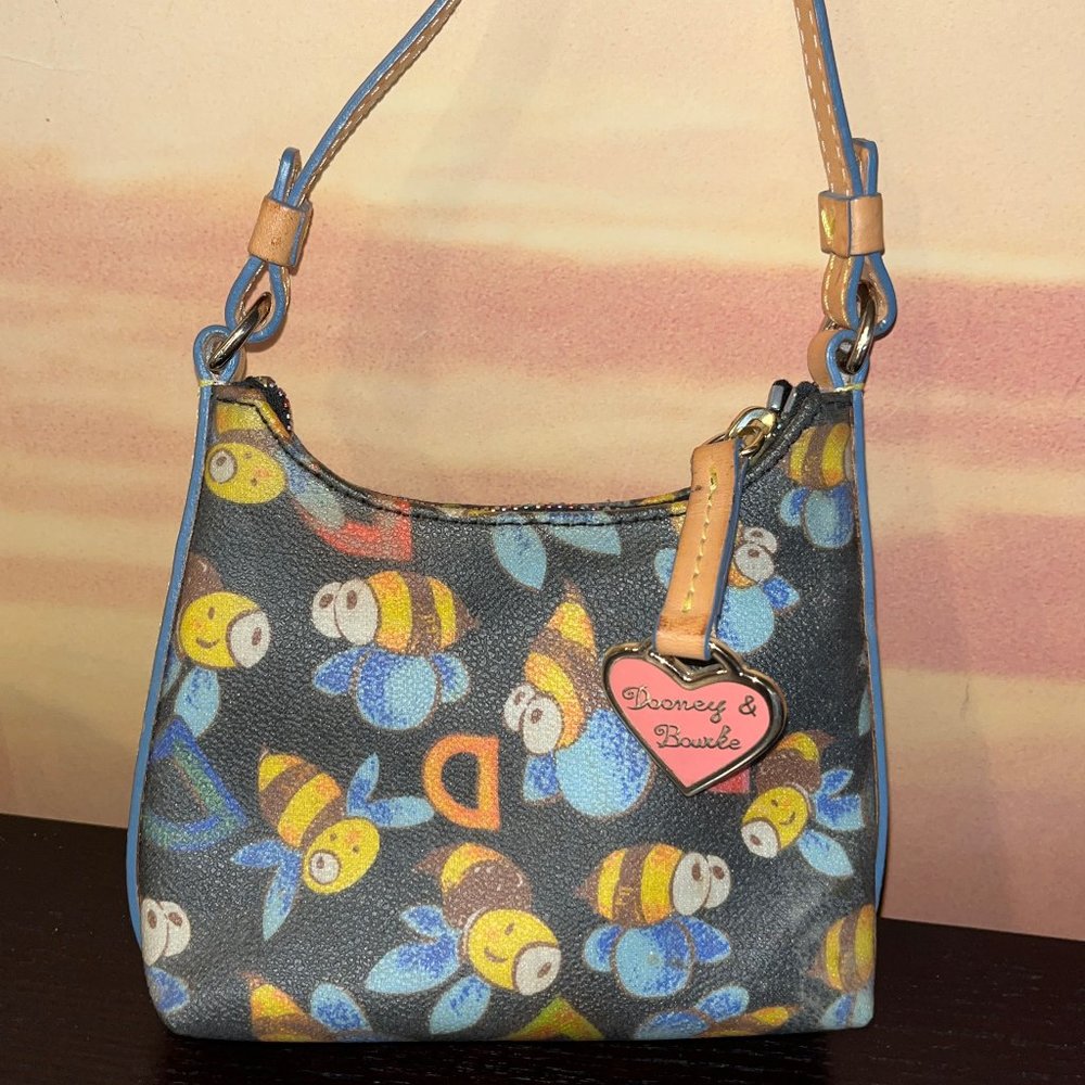 DOONEY AND BOURKE Signature Logo Mini Handbag Bees Letter D